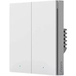 Выключатель электрический Aqara H1 PRO - 2 клавиши (c нулём) квадратный подрозетник, белый (QBKG31LM)