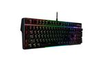 Gaming Keyboard HyperX Alloy MKW100, Mechanical, Aluminum Frame, Wrist rest, Red SW, US Layout, USB