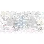 Коврик игровой Trefl 616026 Puzzle din spumă. Bambi 2023
