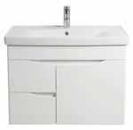 Dulap pentru lavoar Mashtab 11892 Print cu 2 sertare+usa 80cm Alb