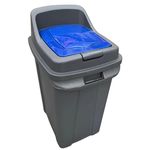 Урна для мусора Hydro S reciclare cu capac, pentru hartie, 70 L 0430541
