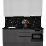 Mobilă pentru bucatarie ArtFlame GOLA White/Storm Grey (2 m.l.)