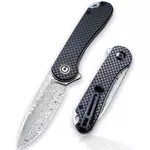 Нож походный Civivi C907DS Elementum, G10 fibră de carbon, Liner Lock