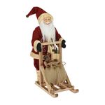 Decor de Crăciun și Anul Nou Promstore 37054 Mos Craciun pe sanie cu sac cu cadouri 25x30x45cm