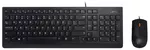Набор клавиатура + мышь Lenovo 4X30L79912, проводной, черный