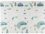 Коврик игровой Petite&Mars 435073 Covoras de joaca pliabil 2in1 Campy Cars&Arabesca