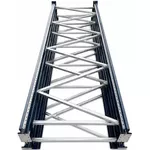 Cтеллаж складской Technoworker Комплект ножек для больших полок M2 9.5x400 (2 мм), синий