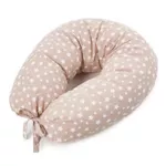 Pernă pentru gravide și mame care alăptează Veres VR 301.09 Подушка для кормления Smiling animals beige (165x70)