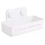 Аксессуар для ванной Axentia 136362 Raft dublu cu ventuze din plastic, alb