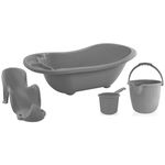 Cădiță BabyJem 836 Set de baie din 4 piese Anthracite