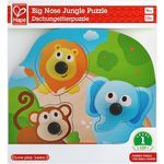 Puzzle Hape E1310 Puzzle tactil Animale din jungla