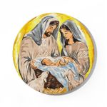 Tablou pe numere BrushMe RC00081L rotunda d40, Familia din Betleem