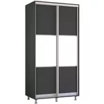 Шкаф Mobildor-Lux Aron cu uși glisante orizontal (100x60x210H cm) Anthracite