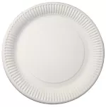Тарелка белая\ серебряная