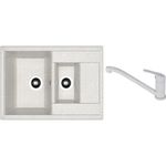 Мойка кухонная со смесителем Dr.Gans Astra 760K + SanDonna F 1066 gri