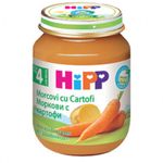 Hipp piure din morcovi și cartofi, 4+ luni, 125 g