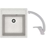 Мойка кухонная со смесителем Dr.Gans Nika 470 + SanDonna F 1069 gri