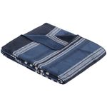 Textile de casă Ibena 3235/600 Jacquard Decke Santorin Blue