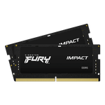 32GB DDR5-6000MHz SODIMM Kingston FURY Impact (Kit of 2x16GB) (KF560S38IBK2-32), CL38, 1.35V, Black