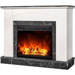 Șemineu electric ArtFlame Madeira lux & Lorance, 850x1100x270 mm, Fildeş