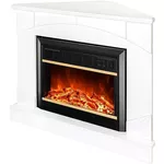 Șemineu electric ArtFlame Madeira colt & Mars, 850x1060x530 mm, Alb