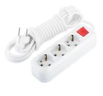 Удлинитель электрический Makel MGP214 Удл. 3/5 м С/З с выкл.