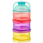 Container alimentare BabyJem 545 Recipient lapte praf cu 3 compartimente Multicolor