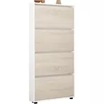 Полка для обуви Mobildor-Lux Leo Slim 90x16x164H cm White/Sonoma
