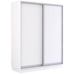 Dulap Mobildor-Lux Fox uși glisante din PAL 180x60x210H cm (180x60x210H cm) Alb