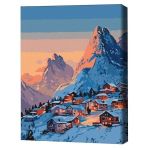 Tablou pe numere BrushMe BS54491 40x50cm (în cutie) Dimineață înghețată