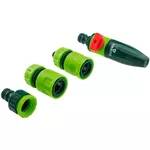 Дождеватель Verto 15G711 прямой, с 3 аксессуарами, комплект, 1/2