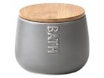 Borcan cu capac Tendance Bath D7.5X9.5cm sur, ceramica+bambus