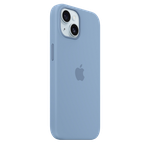 iPhone 15 Silicone Case with MagSafe - Winter Blue