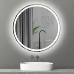 Зеркало для ванной Bayro Gama круглое 800x800 LED touch