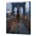 Tablou pe numere Ideyka KHO8537 40x50cm Eco, Femei pradatoare