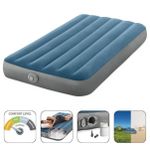 Saltea gonflabilă Intex 64187 Prestige Downy, 99x191x25cm cu pompa integrată 5V, max.136kg
