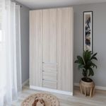 Dulap Smartex (15887) N16 120cm Alb+St.Deschis