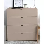 Комод Fabrik Home Hardy 4 ящика (Глиняный серый, корпус+фасад)