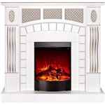 Камин электрический ArtFlame Amsterdam & Corsica, 1120x1150x300 mm, Alb