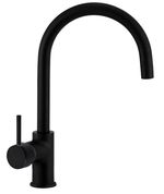 Смеситель кухонный Rubano 27195 pipa U inox, negru