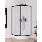 Cabină de duș New Trendy Suvia Black Square Matt 90x90x206 (ZS-0018)