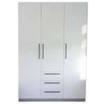 Шкаф Bayro Serenity 1500x2200x518 white cu 3 sertare