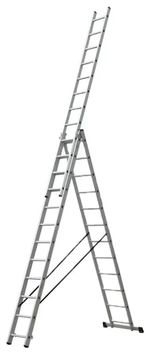 Лестница Lider-Tech AC0312A Scara cu trei tronsoane, 3x12 trepte, H=7.88m, sarcina max.150kg