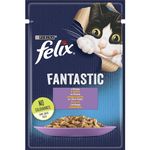 Hrană pentru animale de companie Purina Felix Fantastic cons.in aspic p/pisici (miel) 85g (26)