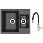 Мойка кухонная со смесителем Dr.Gans Astra 620K + SanDonna F 9995 negru