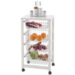 Тумбочка Arredamenti Italia GingerOne, для овощей с верхом, белый лак