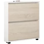 Raft pentru încălțăminte Mobildor-Lux Leo Slim 70x16x86H cm White/Sonoma
