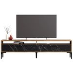 Comodă TV Trendy Istanbul 2, Marmura neagra de nuc