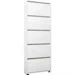 Полка для обуви Mobildor-Lux Leo Slim 90x16x203H cm White