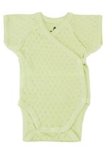 Детская одежда Minikin 25100556 Ажурный листик Боди р-р56, оливковый, унисекс